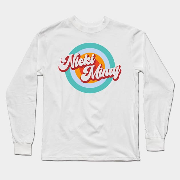 Color Circle With Name Nicki Long Sleeve T-Shirt by Mysimplicity.art